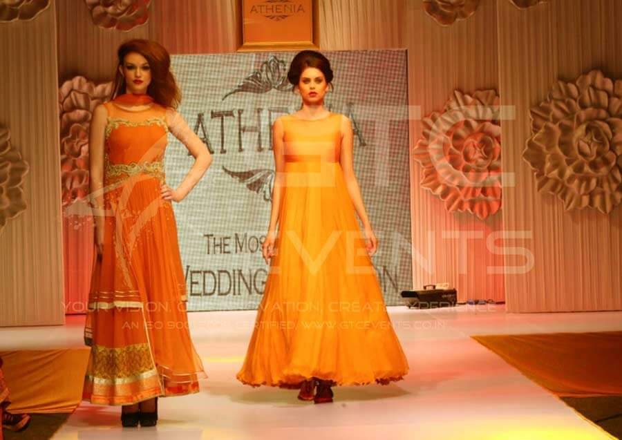 Models walking at Athenia