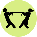 Tug Of Var concept icon from the original GTC Jaimala page